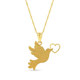 14K Gold Dove Necklace - Gianni Deloro