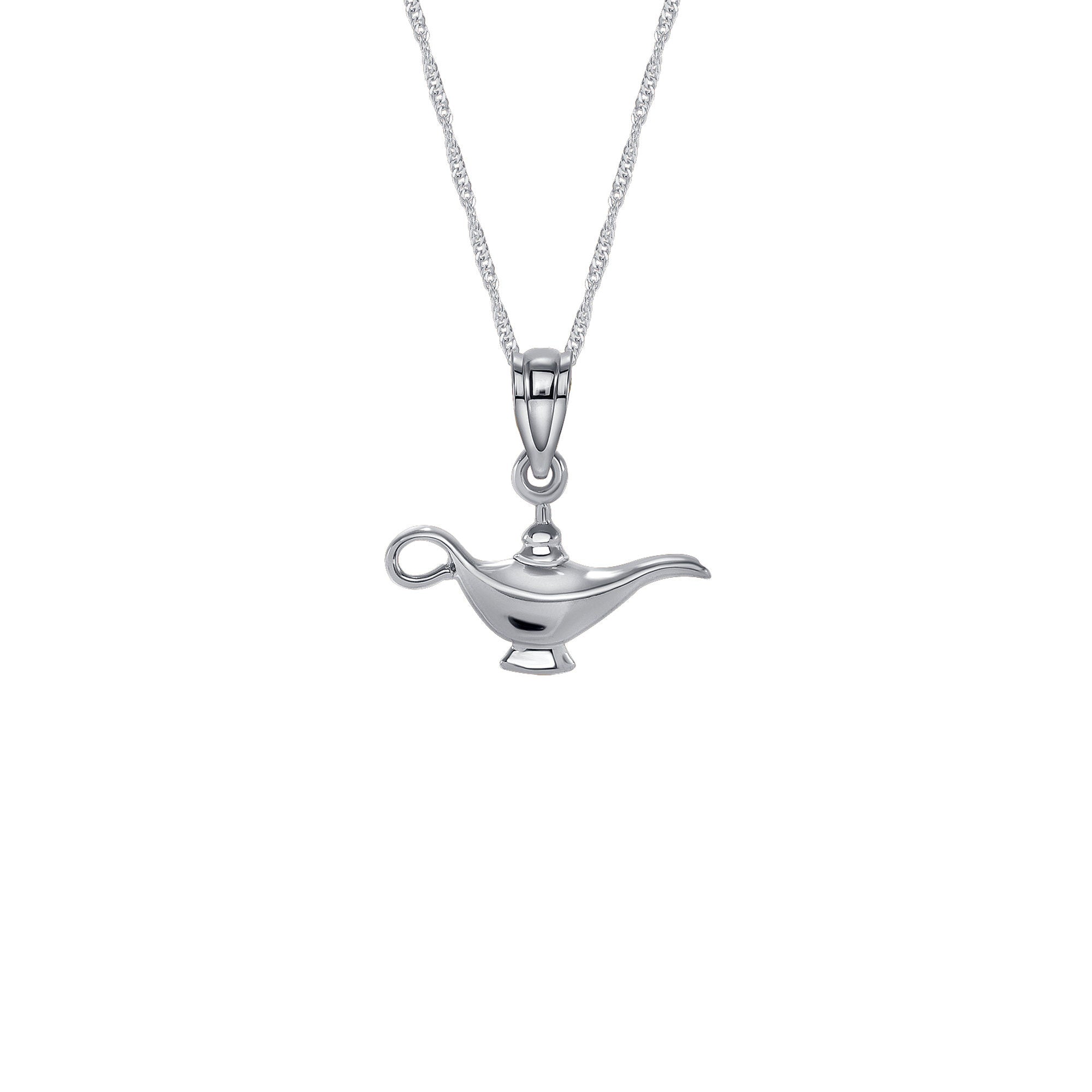 14K Gold Genie Lamp Necklace - Magic Aladdin Jewelry - Gianni Deloro