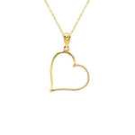 14K Gold Heart Necklace - Elegant Women's Jewelry - Gianni Deloro