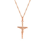 14K Gold Jesus Crucifix Pendant Necklace - Christian Jewelry - Gianni Deloro