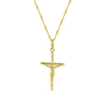 14K Gold Jesus Crucifix Pendant Necklace - Christian Jewelry - Gianni Deloro