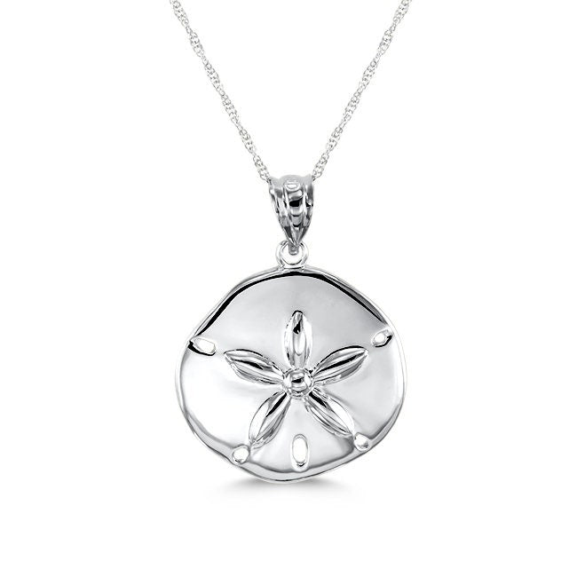 14K Gold Sand Dollar Necklace - Beach Jewelry - Gianni Deloro