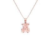 14K Gold Teddy Bear Necklace - Cute Animal Pendant - Gianni Deloro