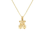 14K Gold Teddy Bear Necklace - Cute Animal Pendant - Gianni Deloro