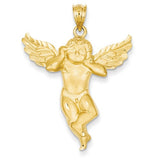 14k Gold Baby Angel Pendant Christian Jewelry - Gianni Deloro