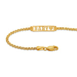 14K Gold Baby ID Bracelet - Gianni Deloro