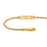 14K Gold Baby ID Bracelet - Gianni Deloro