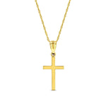 14k Gold Cross Necklace - Christian Jewelry for Men & Women - Gianni Deloro