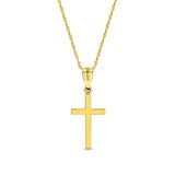 14k Gold Cross Necklace - Christian Jewelry for Men & Women - Gianni Deloro