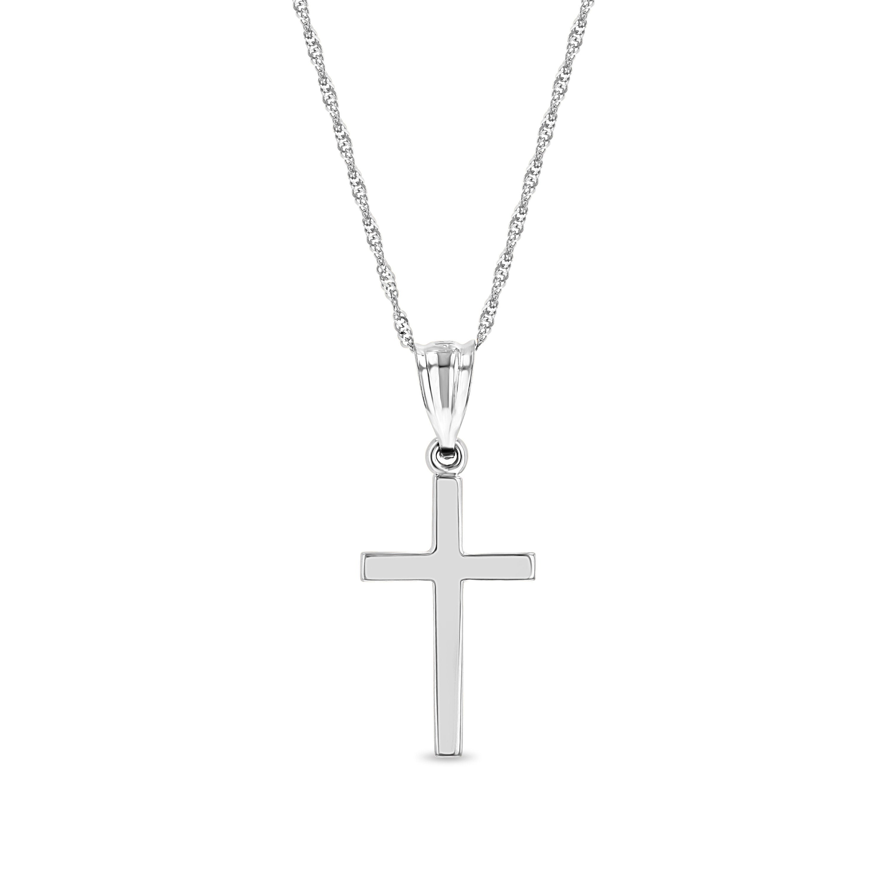 14k Gold Cross Necklace - Christian Jewelry for Men & Women - Gianni Deloro