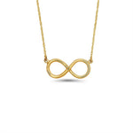 14K solid Gold Infinity Necklace