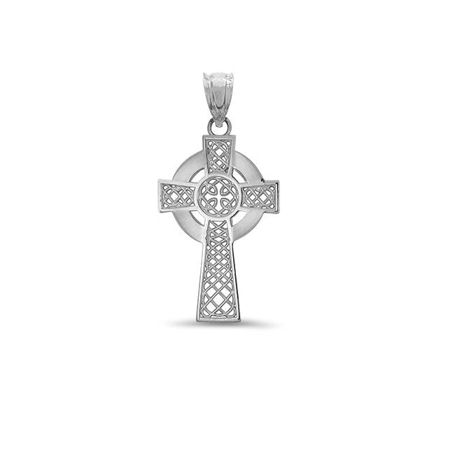 14k solid gold irish cross.