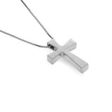 14k solid gold cross necklace 18"