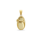 14K Gold Baby Shoe Pendant – Gold Charms for Women - Gianni Deloro