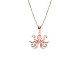 14K Gold Octopus Necklace