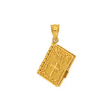 14k gold Bible w/ "Our Father" Prayer charm