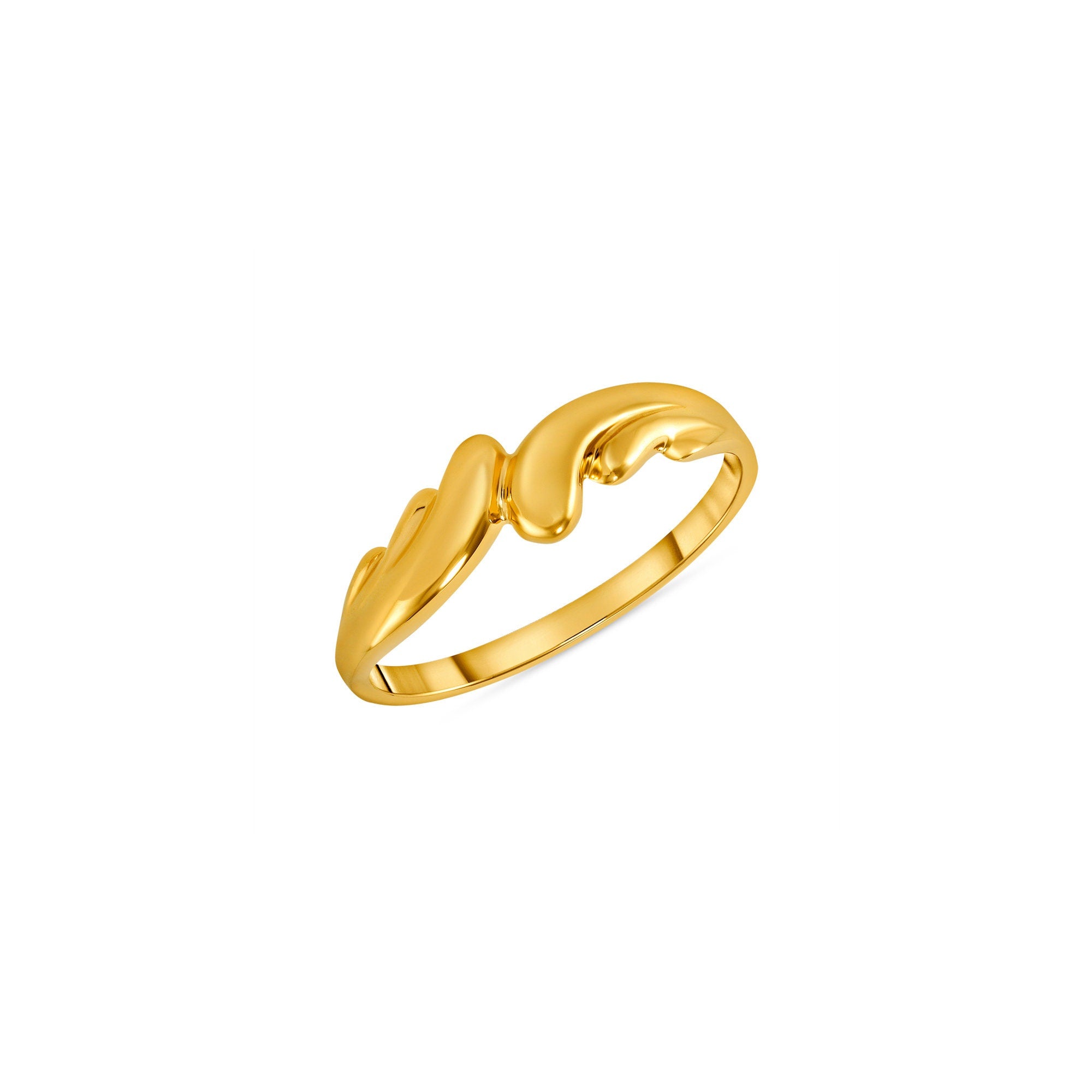 14K Gold Swirl Ring for Baby and Kids - Gianni Deloro