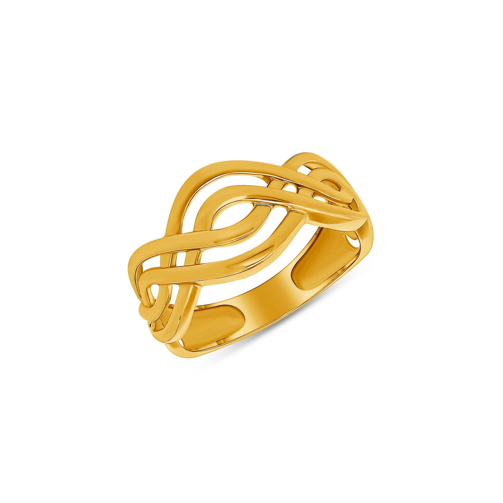 14k irish love knot ring