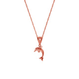 14K Gold Dolphin Necklace