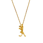 14k solid gold Panther Pendant on solid gold 18" chain