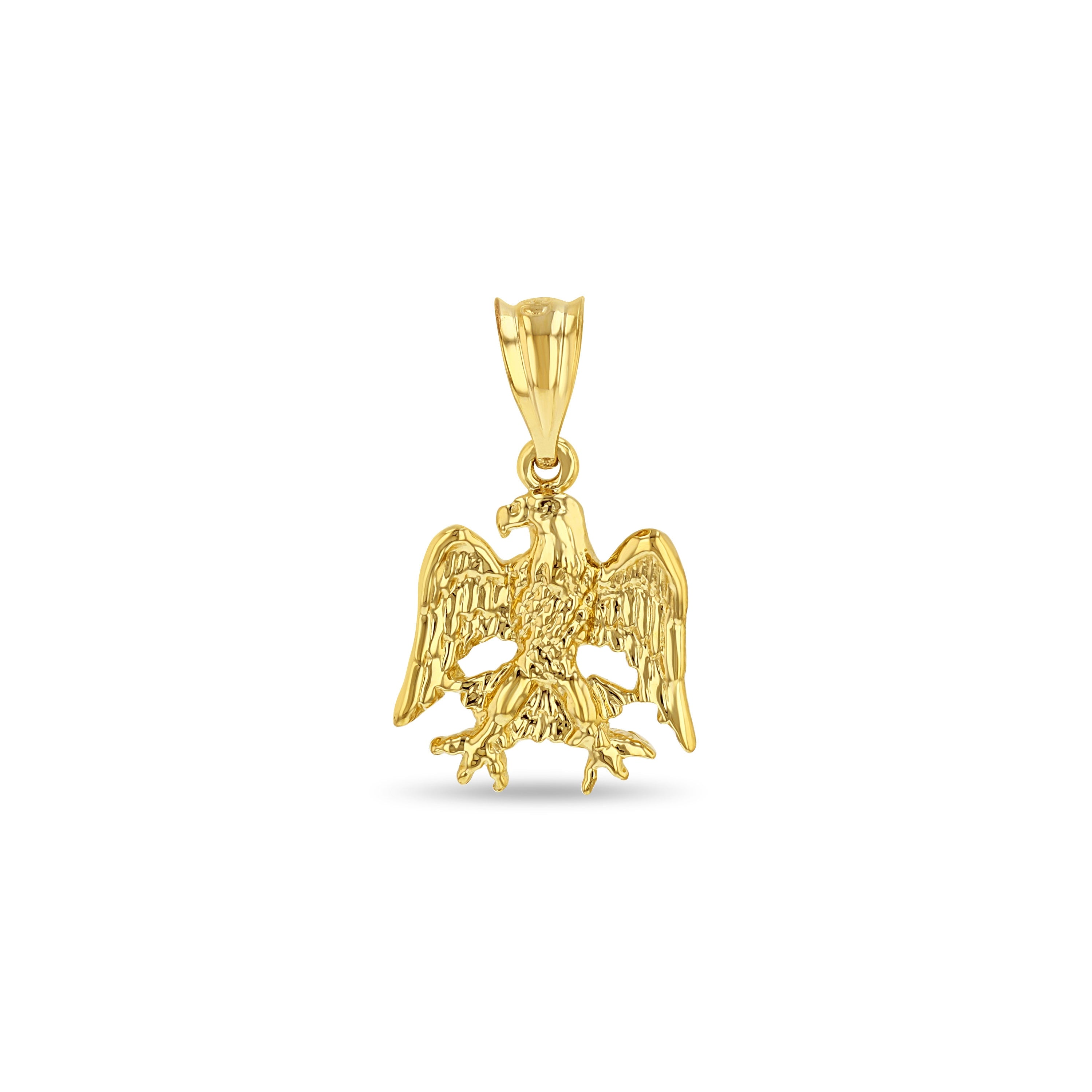 14k mini eagle pendant