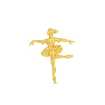 14k solid gold Ballerina pendant