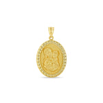 14k solid gold  Mother and Child pendant