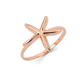 14K Gold Starfish Ring