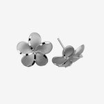 14K Gold Plumeria Flower Stud Earrings – Floral Jewelry - Gianni Deloro