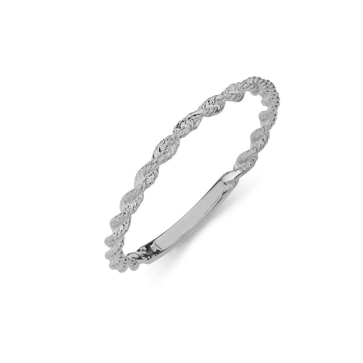 14k Twisted Gold Rope Ring - Gold Stackable Rings - Gianni Deloro